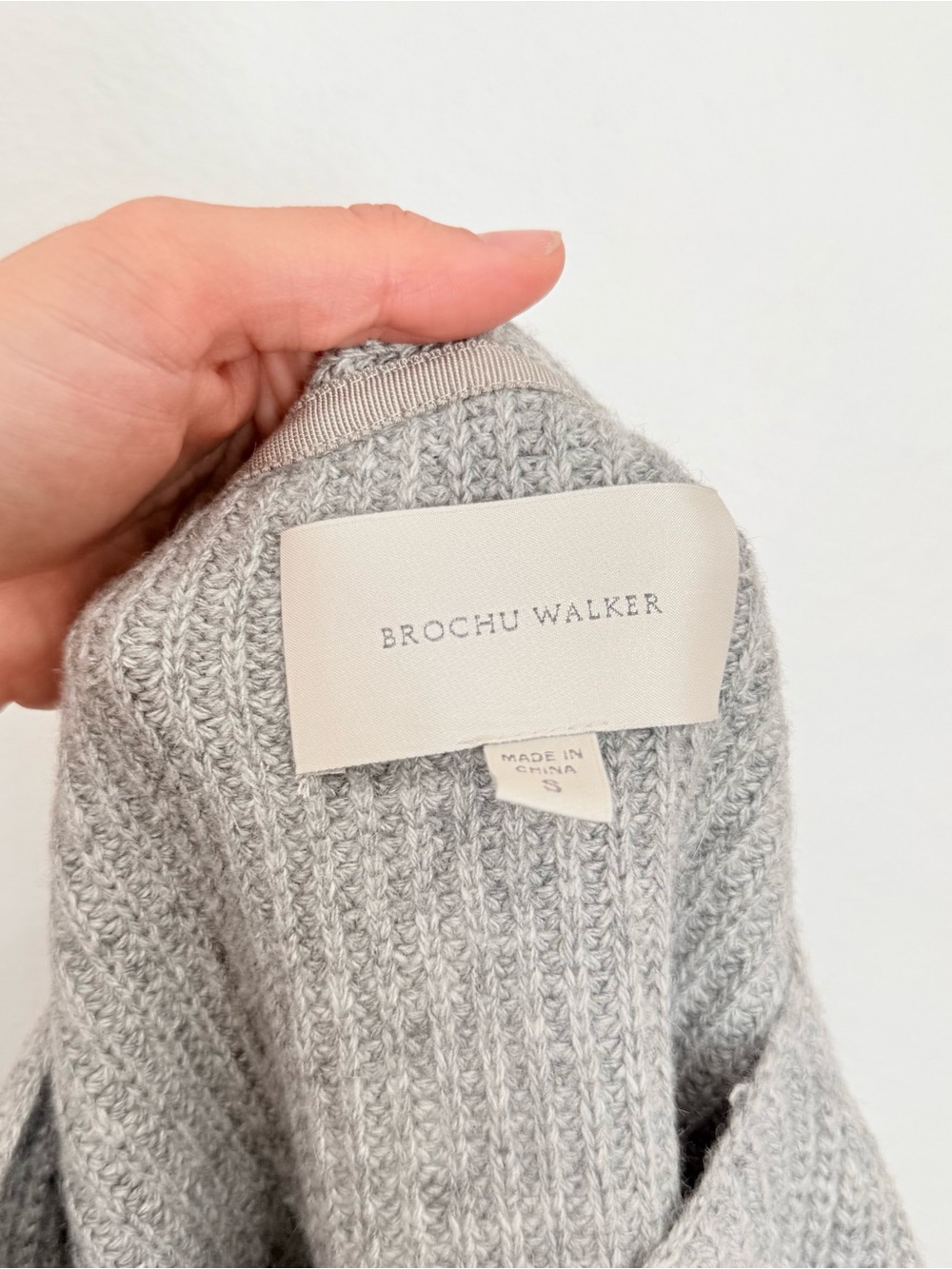 Brochu Walker Miller Pullover Sweater Asymmetrical Charcoal Women's Size Small - Picture 4 of 4